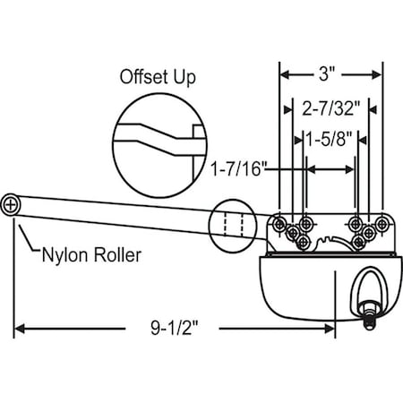 Strybuc Truth LH Single Arm Operator 36-377-3E
